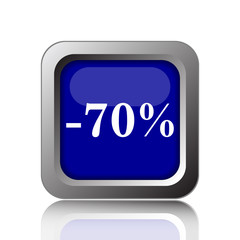 70 percent discount icon