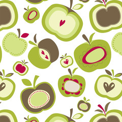 seamless colorful retro organic shape background pattern in