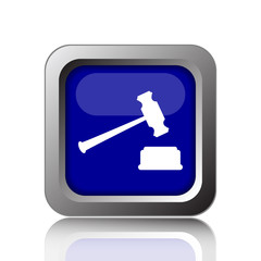 Judge hammer icon