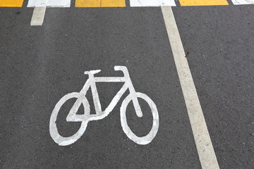 Obraz premium Sign of bicycle