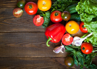 Organic food background-