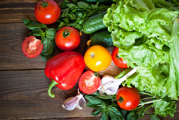 Organic food background