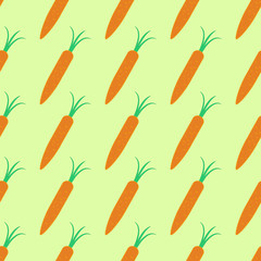 Vector carrot seamless pattern