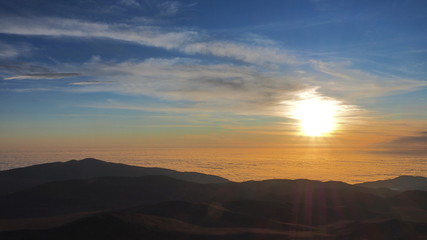 Fototapeta na wymiar Sonnenuntergang in der Atacama Wüste