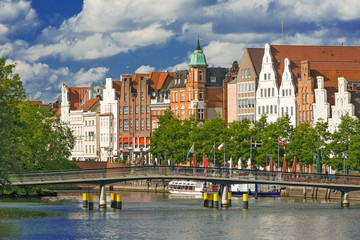 Obraz premium Lübeck - Altstadt - An der Obertrave 