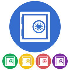 Vector illustration of color safe icon