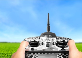 Remote, airplane, model airplane.