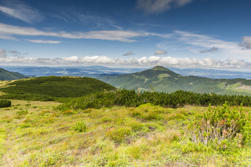 Fototapeta premium Wonderful landscape of mountains and valleys