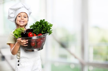Kitchen, daughter, home.