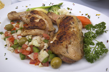 Grilled chicken steak