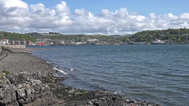 Zeitraffer von Oban in Schottland