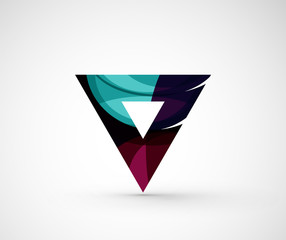 Abstract geometric company logo triangle, arrow