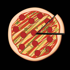 Vector pizza