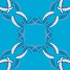 Repeating Abstract Seashell Pattern