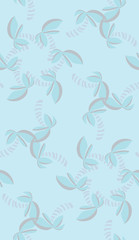 Repeating Kaleidoscope Blue Pattern