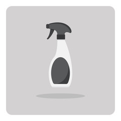 Vector of flat icon, spray bottle on isolated background