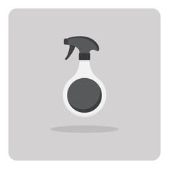 Vector of flat icon, spray bottle on isolated background