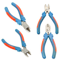 Pliers set on isolated