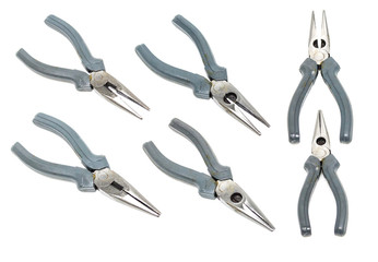 Pliers set on isolated