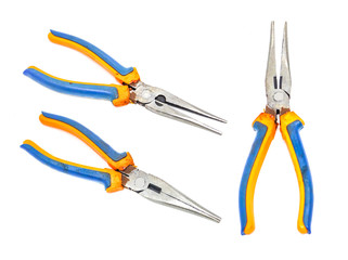 Pliers set on isolated