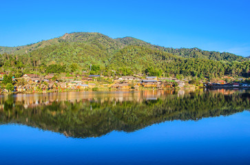 Obraz premium River and mountains