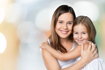 Family, mother, girl.