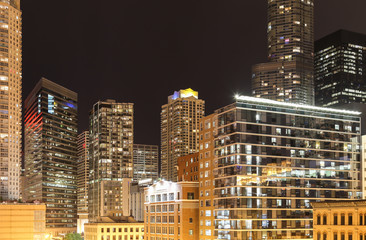 Fototapeta na wymiar Chicago at Night