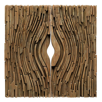 Wooden block cube