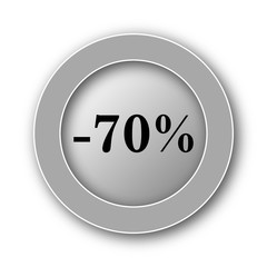 70 percent discount icon