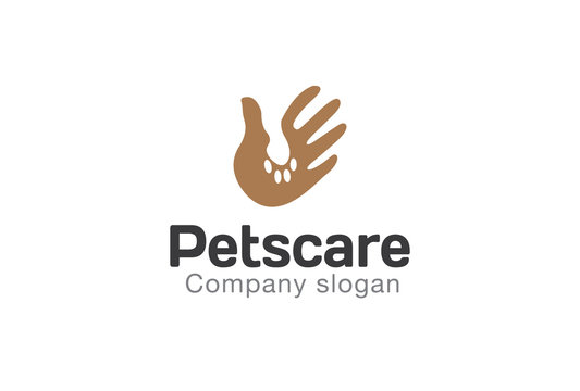 Pets Care Logo template