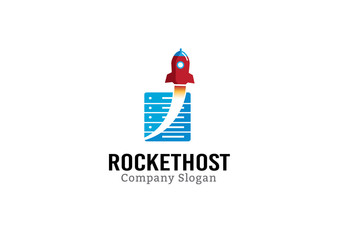 Rocket Host Logo template