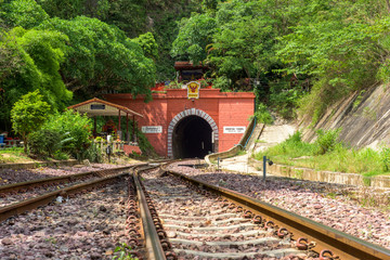 Obraz premium Khun Tan Tunnel at Lamphun Province, ( Longest tunnel in Thailan