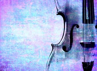 Cello yellow  background.
