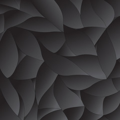 Black volume abstract vector background, eps 10