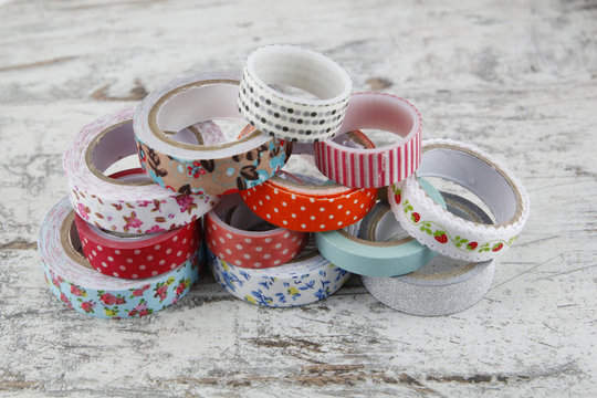 Washi tape rolls