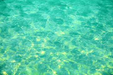 Fototapeta na wymiar Clear ocean water, in resort