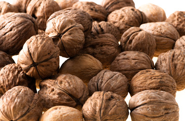 walnuts in the foreground for diet