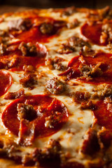 Homemade Meat Loves Pizza