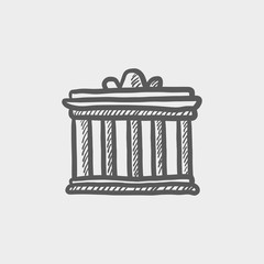 National library sketch icon
