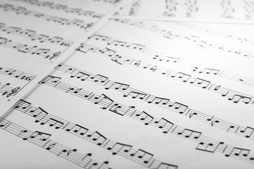 Music sheets background