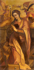 Rome - painting of st. Katherine  in Basilica di Sant Agostino.