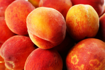 Fototapeta na wymiar Ripe peaches background