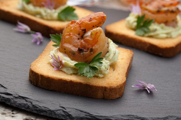 Grilled Shrimp Canape