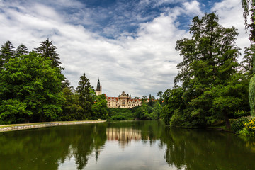 Fototapeta na wymiar Park Pruhonice near Prague, Czech Republic 