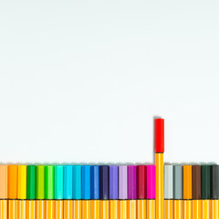 Color pens isolated