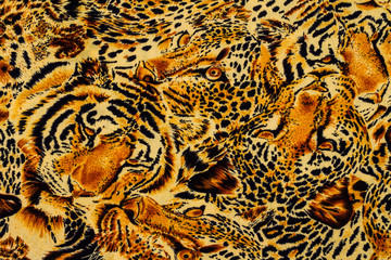 Tiger print fabric