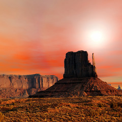 Sunset Skies Monument Valley