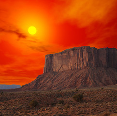 Sunset Skies Monument Valley