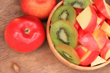 healthy mixed fruit to colorful