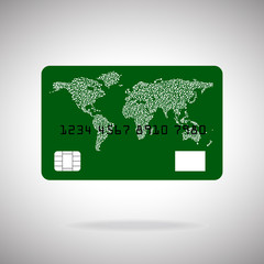 Credit card icon isolated on white background. Vector 